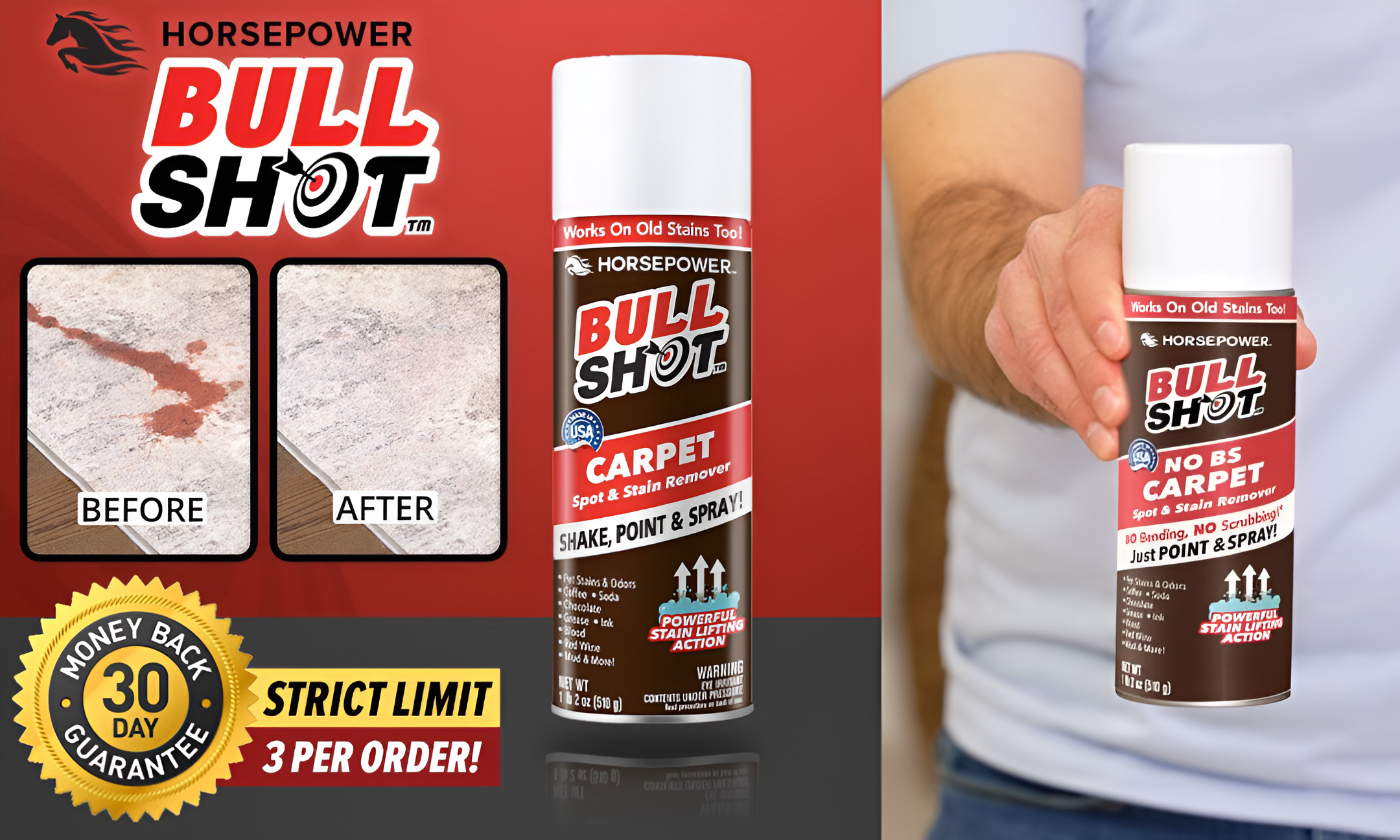 Bull Shot Carpet Cleaner feature